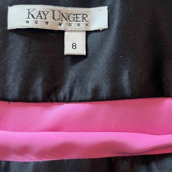 Kay Unger Women's Skirt Size 8 Burgundy Embroidered Beaded Paisley Sheer Lined - Picture 2 of 11